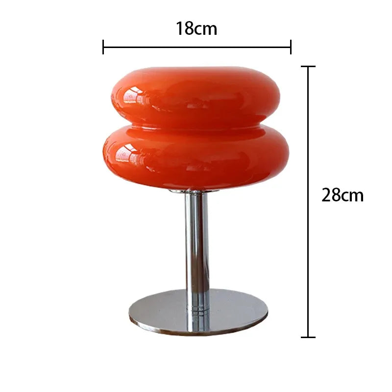 Macron Glass Table Lamp – Modern Chrome Base Light
